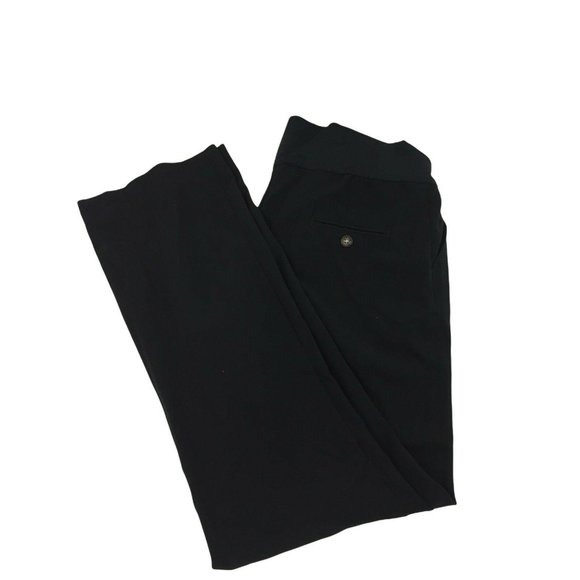 Liz Lange Maternity Slacks Womens 6 Black Stretch - Picture 1 of 11